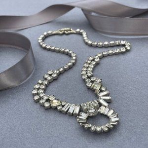 Vintage Estate Antique Art Deco Rhinestone Choker Necklace